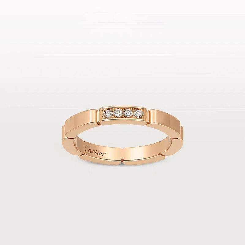 [⭐JeweliWhal]MAILLON PANTHERE 4 DIAMOND RING