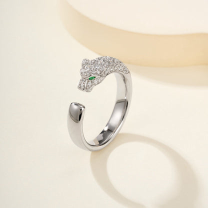 [⭐JeweliWhal]PANTHERE HALF DIAMOND SMALL RING
