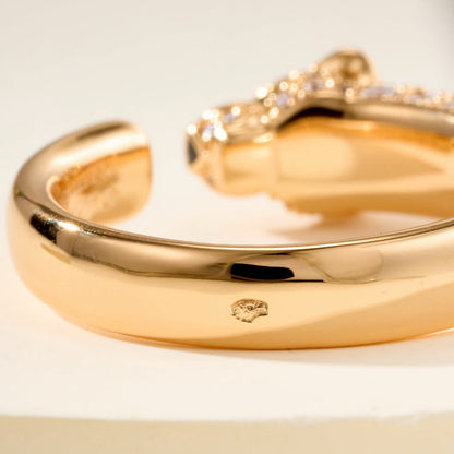 [⭐JeweliWhal]PANTHERE HALF DIAMOND SMALL RING