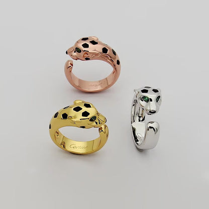 [⭐JeweliWhal]PANTHERE SPOTTED MEDIUM RING