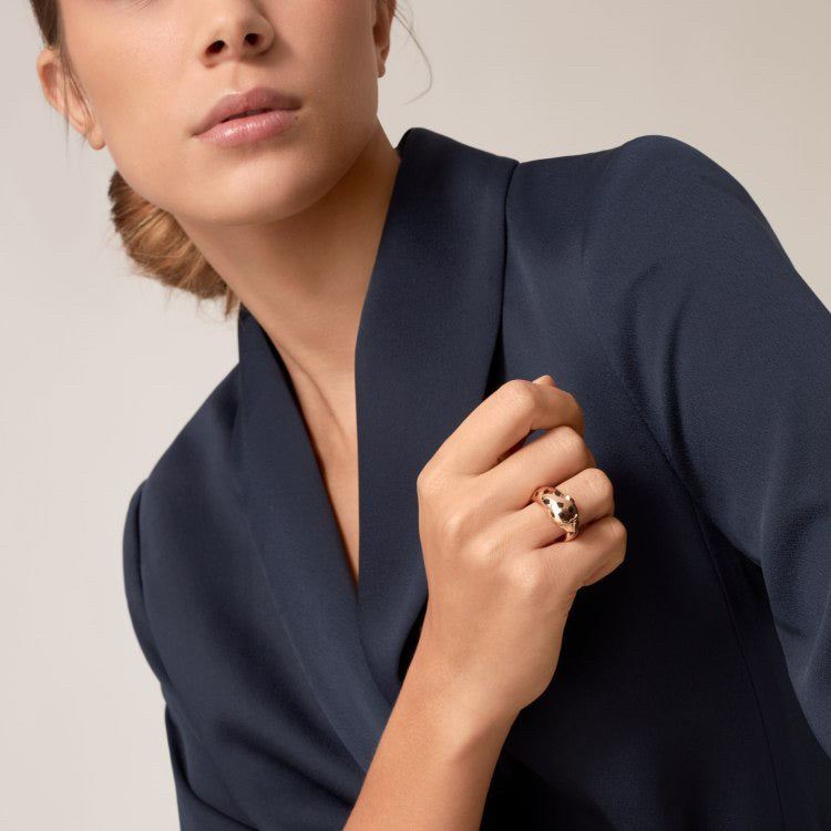 [⭐JeweliWhal]PANTHERE SPOTTED MEDIUM RING