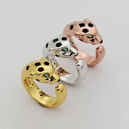 [⭐JeweliWhal]PANTHERE SPOTTED MEDIUM RING