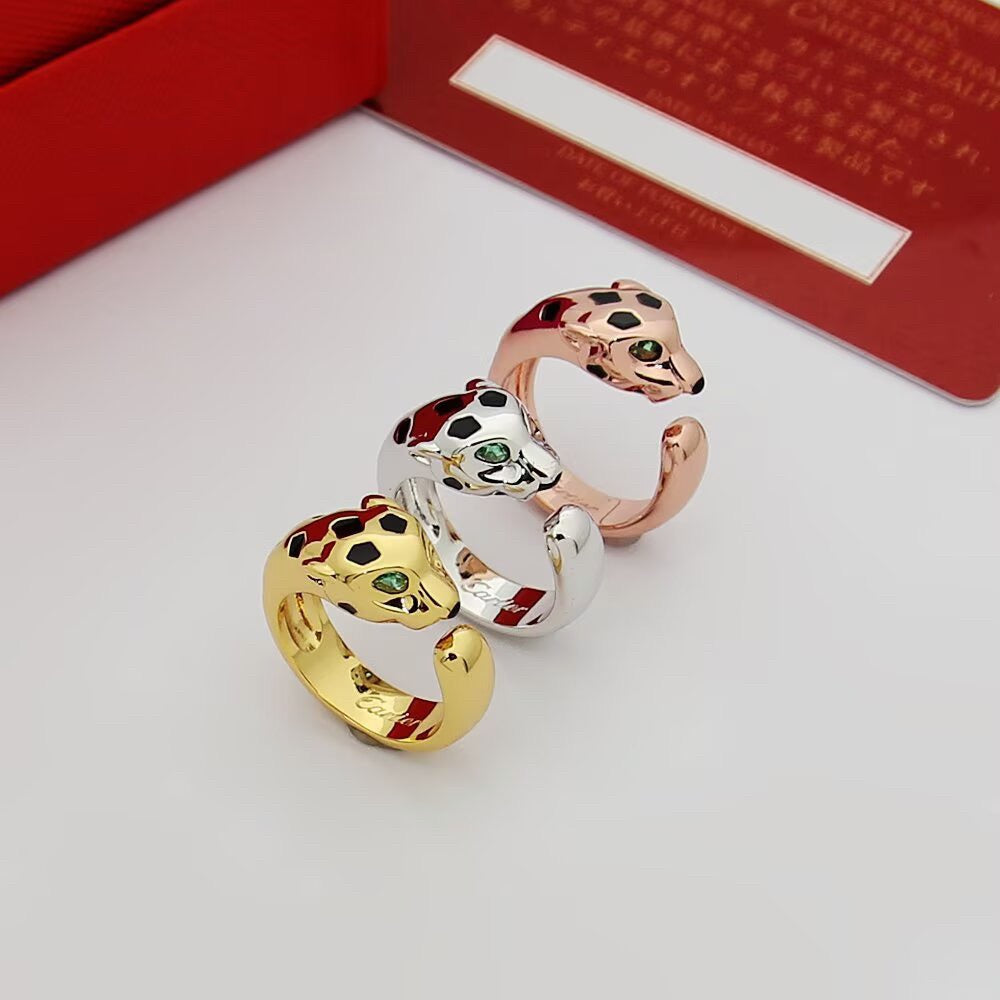 [⭐JeweliWhal]PANTHERE SPOTTED MEDIUM RING