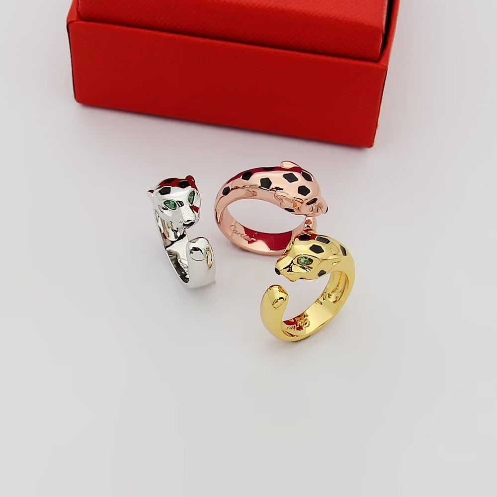[⭐JeweliWhal]PANTHERE SPOTTED MEDIUM RING