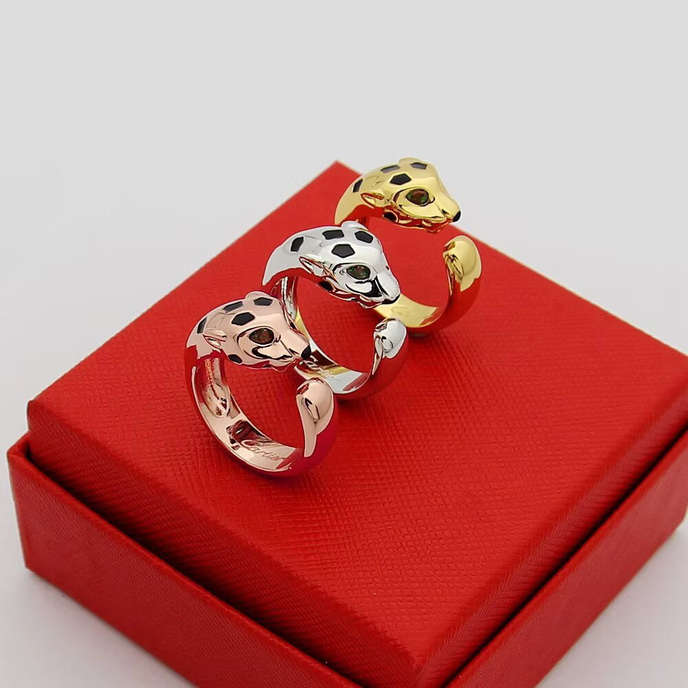 [⭐JeweliWhal]PANTHERE SPOTTED MEDIUM RING