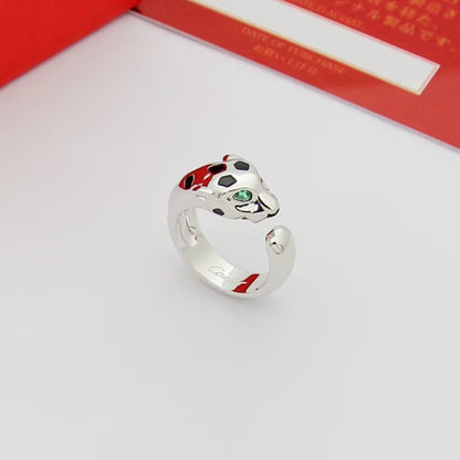 [⭐JeweliWhal]PANTHERE SPOTTED MEDIUM RING