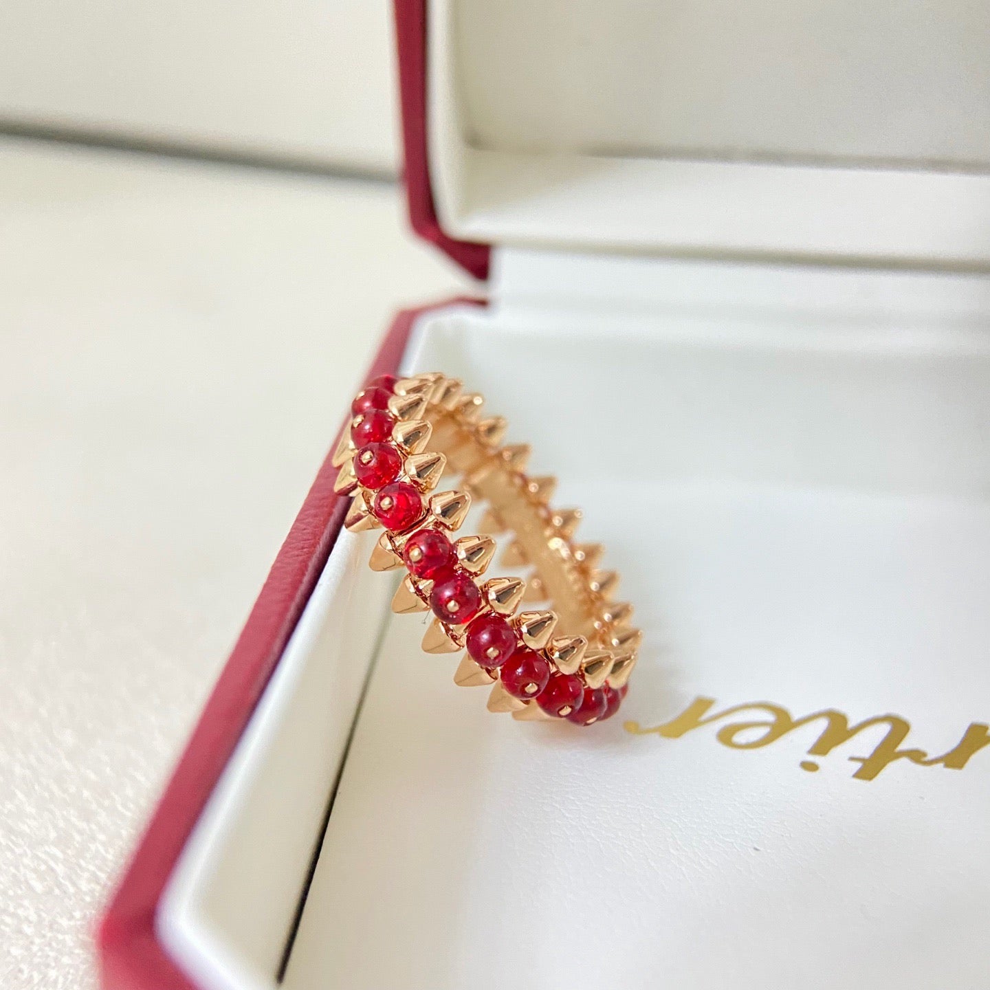 [⭐JeweliWhal]CLASH 7.9MM AGATE CHALCEDONY RING