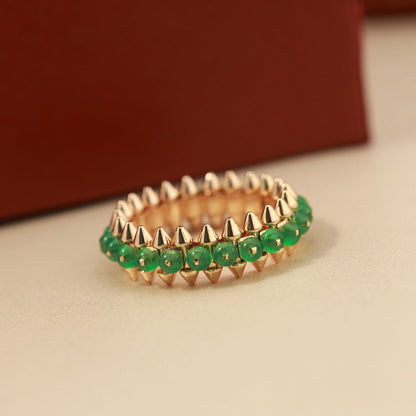 [⭐JeweliWhal]CLASH 7.9MM AGATE CHALCEDONY RING