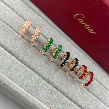 [⭐JeweliWhal]CLASH 7.9MM AGATE CHALCEDONY EARRINGS