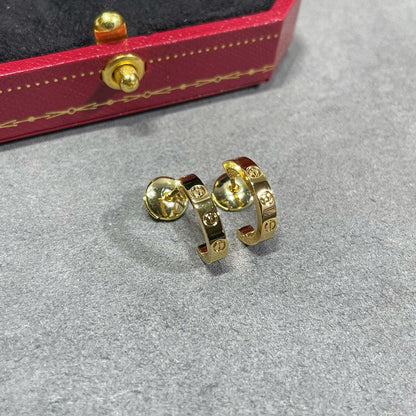 [⭐JeweliWhal]LOVE EARRINGS 2.65 MM NO DIAMOND SMALL