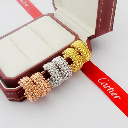 [⭐JeweliWhal]CLASH 9.2MM DOUBLE ROW EARRINGS