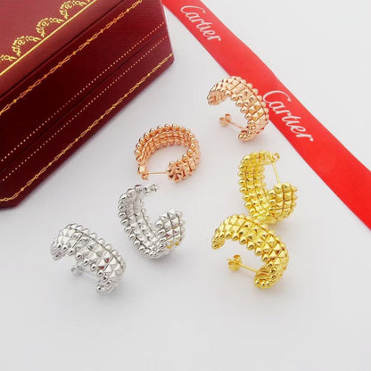 [⭐JeweliWhal]CLASH 9.2MM DOUBLE ROW EARRINGS