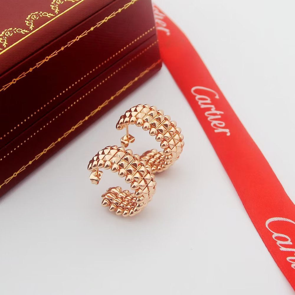 [⭐JeweliWhal]CLASH 9.2MM DOUBLE ROW EARRINGS