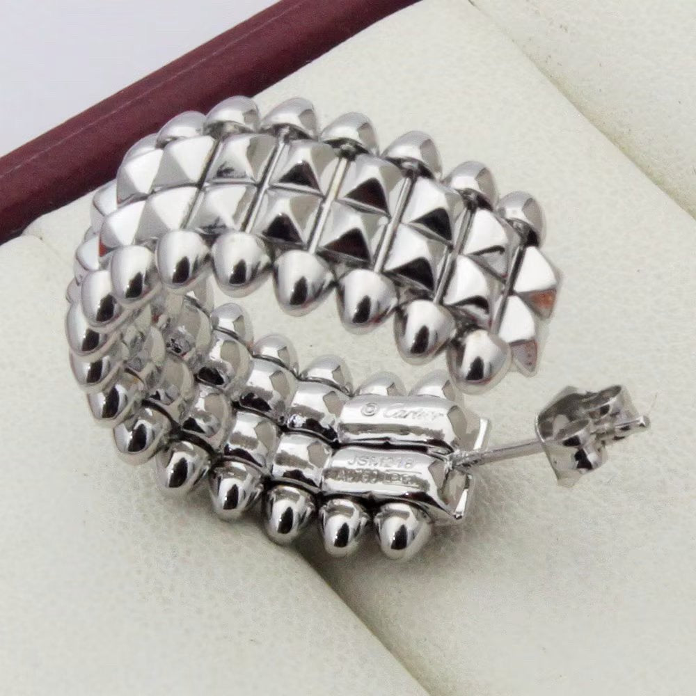 [⭐JeweliWhal]CLASH 9.2MM DOUBLE ROW EARRINGS