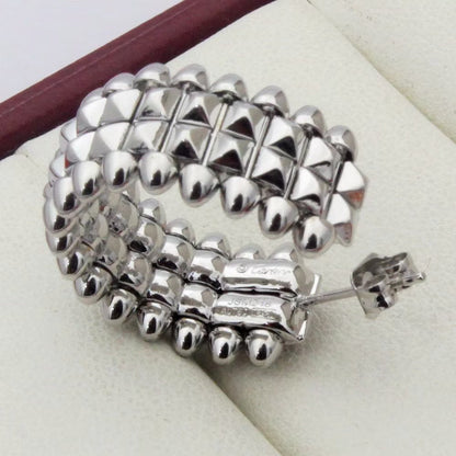 [⭐JeweliWhal]CLASH 9.2MM DOUBLE ROW EARRINGS