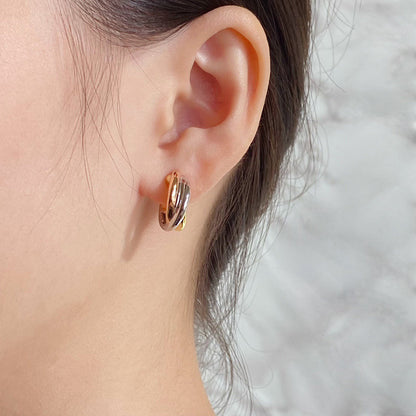 [⭐JeweliWhal]TRINITY ON DIAMOND CLASSIC EARRINGS