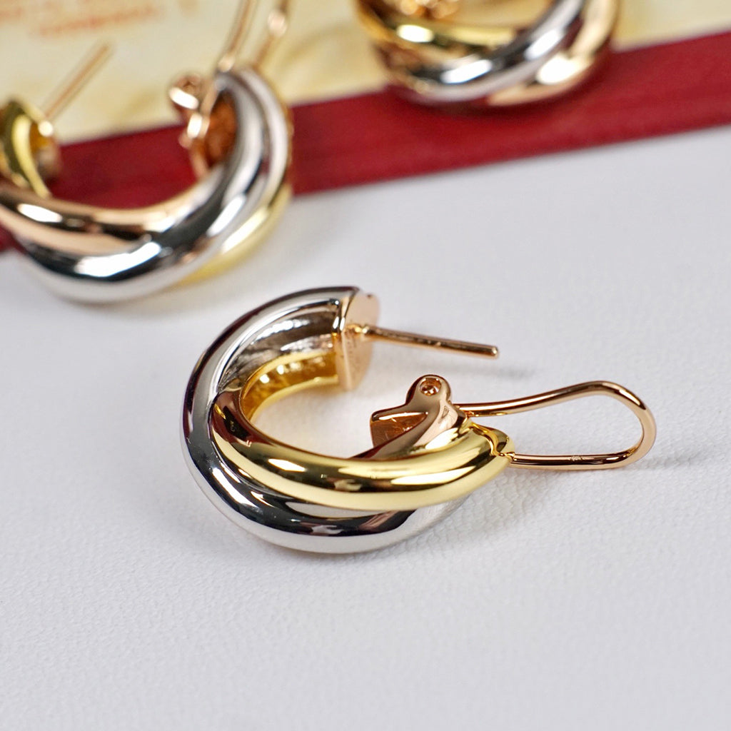 [⭐JeweliWhal]TRINITY ON DIAMOND CLASSIC EARRINGS