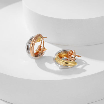 [⭐JeweliWhal]TRINITY ON DIAMOND CLASSIC EARRINGS