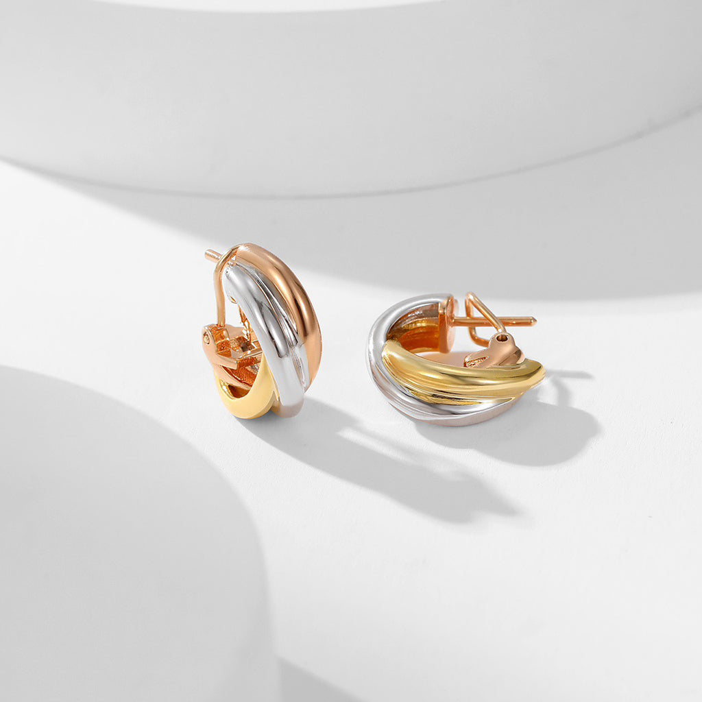 [⭐JeweliWhal]TRINITY ON DIAMOND CLASSIC EARRINGS