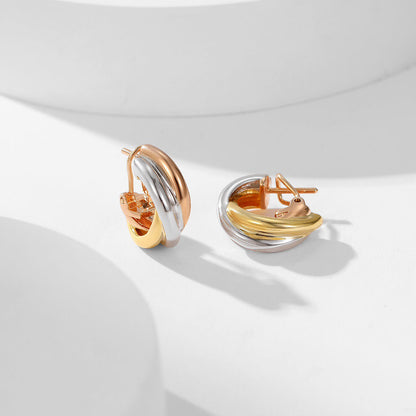 [⭐JeweliWhal]TRINITY ON DIAMOND CLASSIC EARRINGS