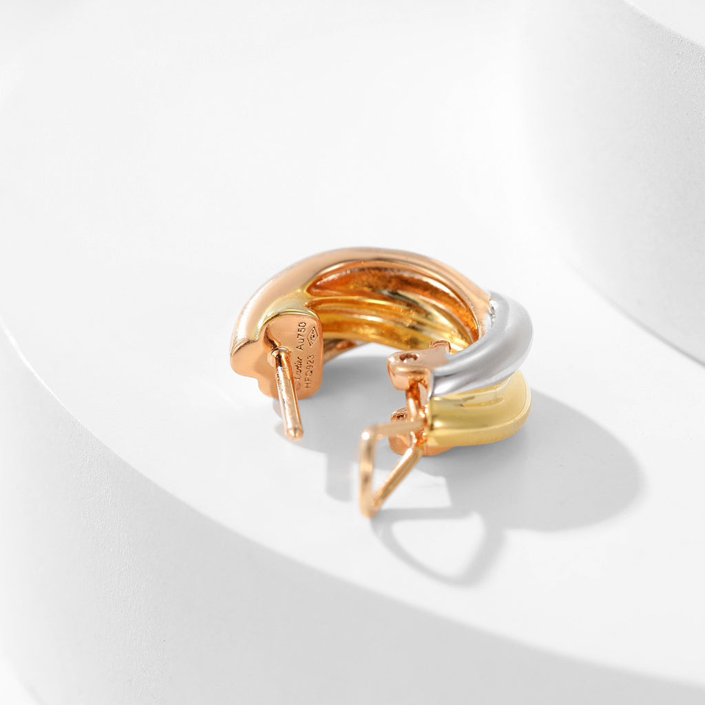 [⭐JeweliWhal]TRINITY ON DIAMOND CLASSIC EARRINGS