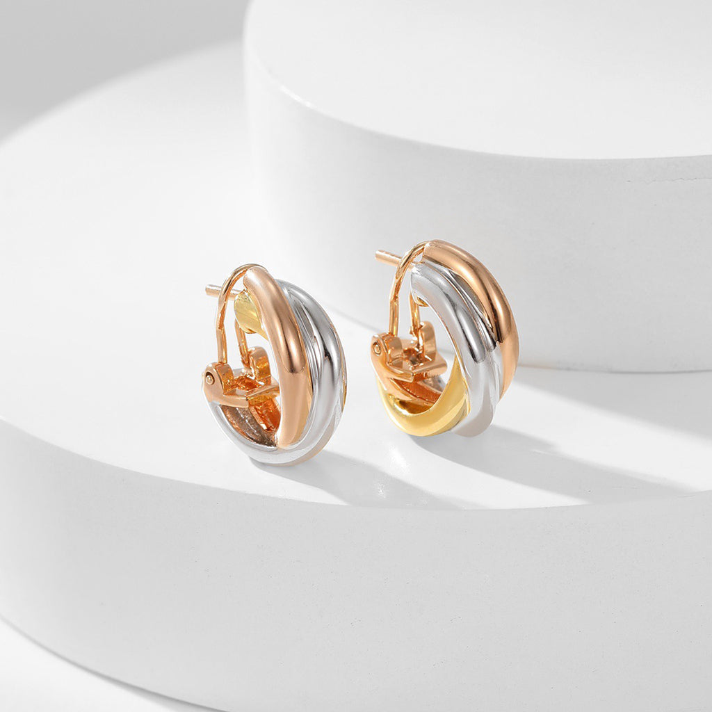 [⭐JeweliWhal]TRINITY ON DIAMOND CLASSIC EARRINGS