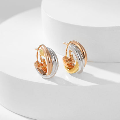 [⭐JeweliWhal]TRINITY ON DIAMOND CLASSIC EARRINGS