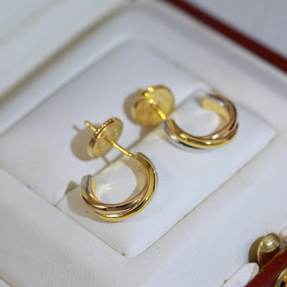 [⭐JeweliWhal]TRINITY ON DIAMOND MINI EARRINGS