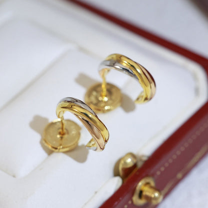 [⭐JeweliWhal]TRINITY ON DIAMOND MINI EARRINGS
