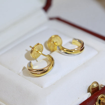 [⭐JeweliWhal]TRINITY ON DIAMOND MINI EARRINGS