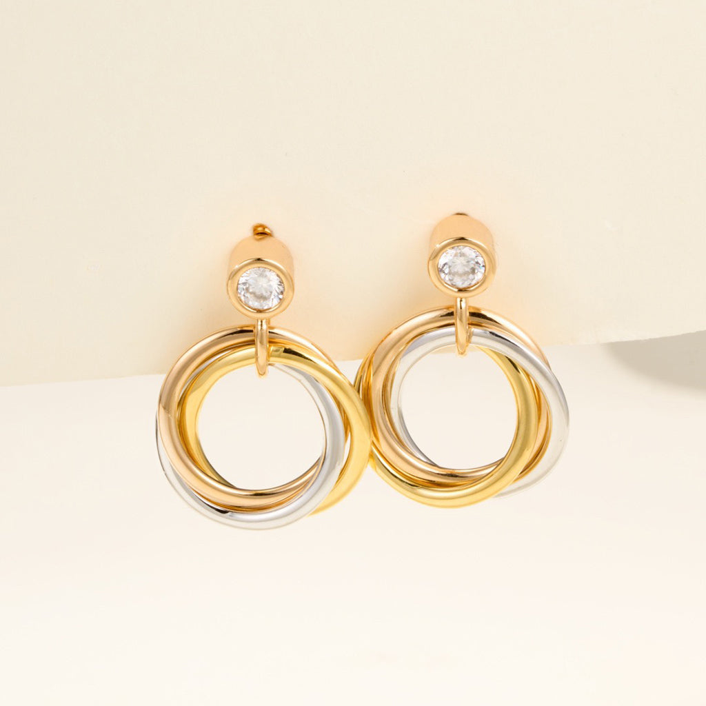 [⭐JeweliWhal]TRINITY ON DIAMOND  EARRINGS