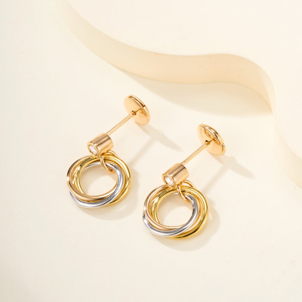 [⭐JeweliWhal]TRINITY ON DIAMOND  EARRINGS