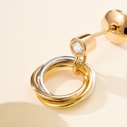 [⭐JeweliWhal]TRINITY ON DIAMOND  EARRINGS