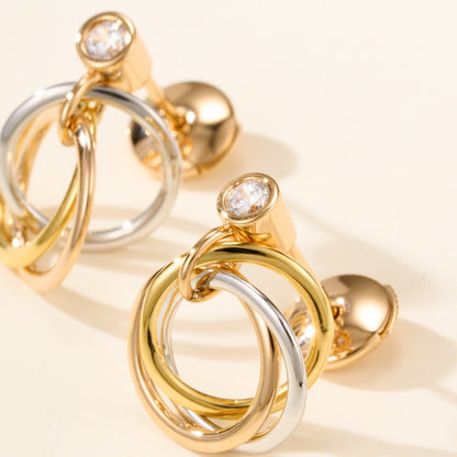 [⭐JeweliWhal]TRINITY ON DIAMOND  EARRINGS