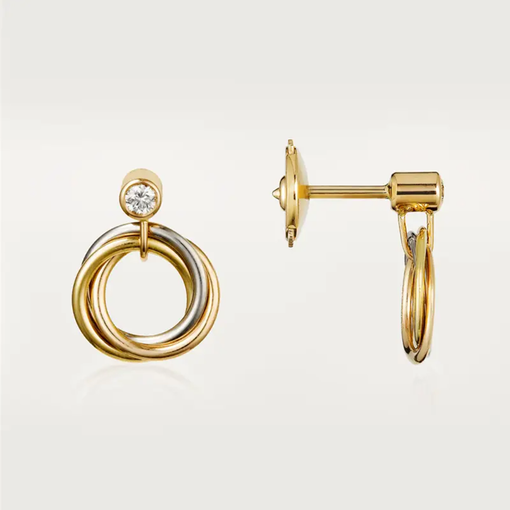 [⭐JeweliWhal]TRINITY ON DIAMOND  EARRINGS