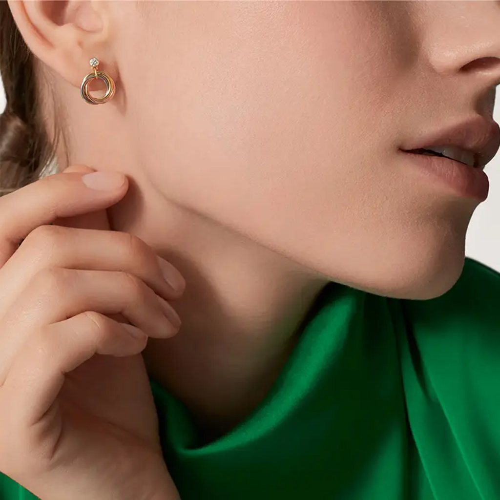 [⭐JeweliWhal]TRINITY ON DIAMOND  EARRINGS
