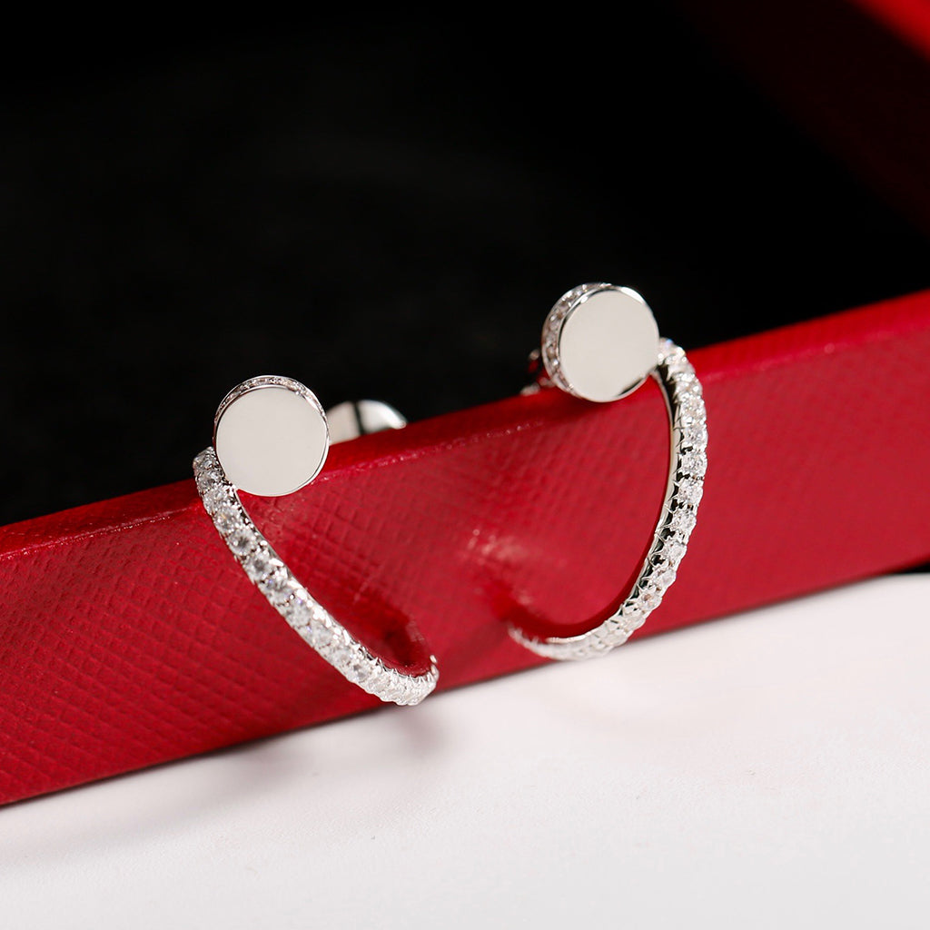 [⭐JeweliWhal]JUSTE FULL DIAMOND SMALL EARRINGS