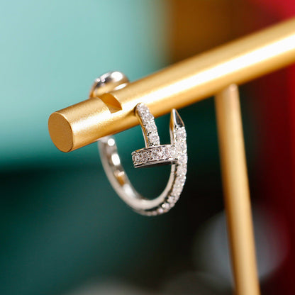 [⭐JeweliWhal]JUSTE FULL DIAMOND SMALL EARRINGS