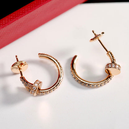 [⭐JeweliWhal]JUSTE FULL DIAMOND SMALL EARRINGS