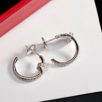 [⭐JeweliWhal]JUSTE FULL DIAMOND SMALL EARRINGS