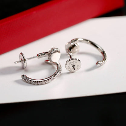 [⭐JeweliWhal]JUSTE FULL DIAMOND SMALL EARRINGS