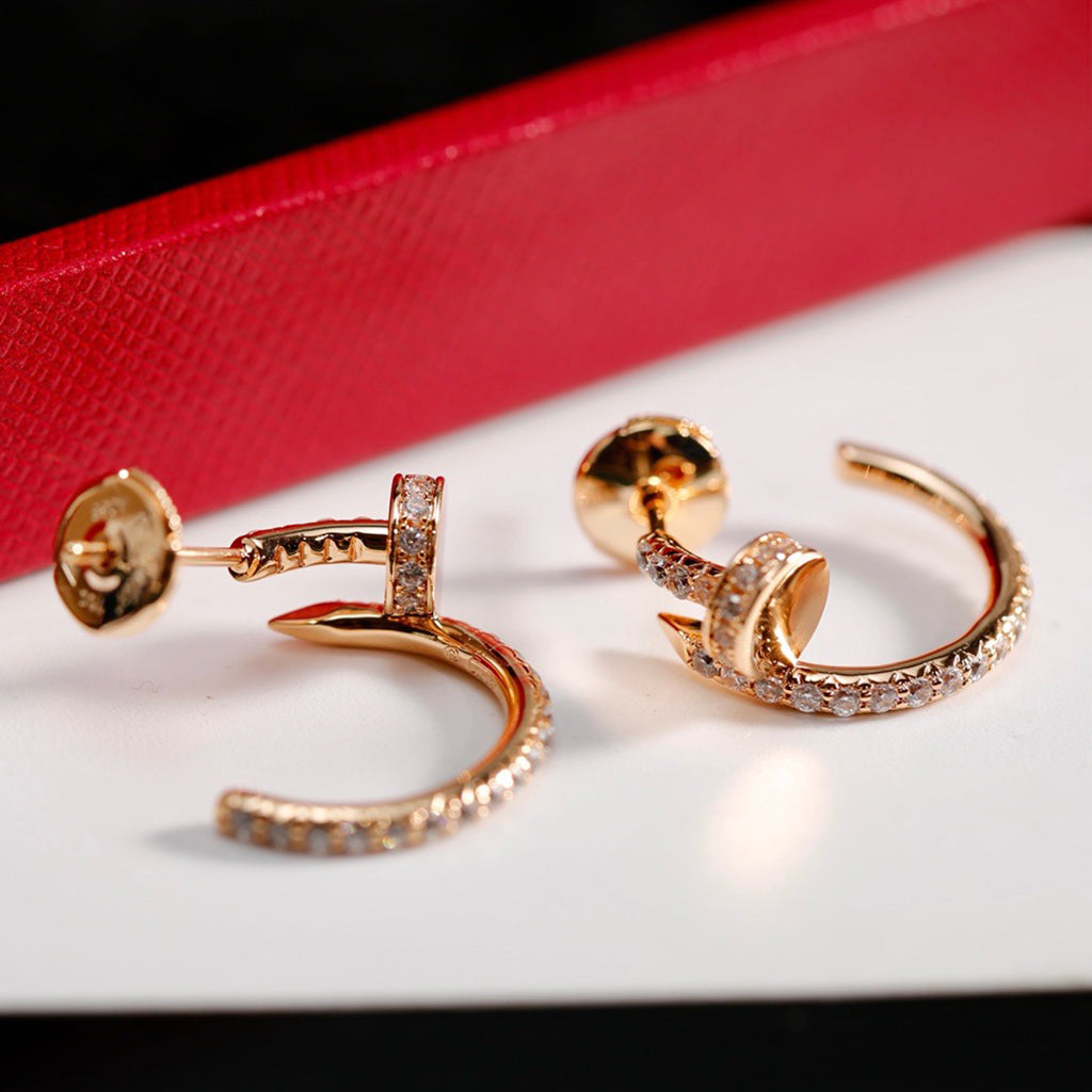 [⭐JeweliWhal]JUSTE FULL DIAMOND SMALL EARRINGS