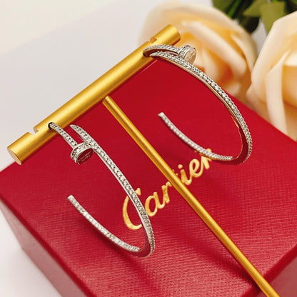 [⭐JeweliWhal]JUSTE FULL DIAMOND LARGE EARRINGS
