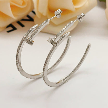 [⭐JeweliWhal]JUSTE FULL DIAMOND LARGE EARRINGS