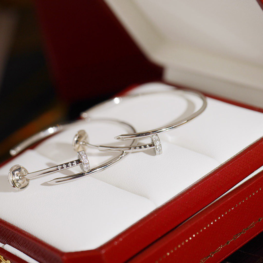 [⭐JeweliWhal]JUSTE HALF DIAMOND LARGE EARRINGS