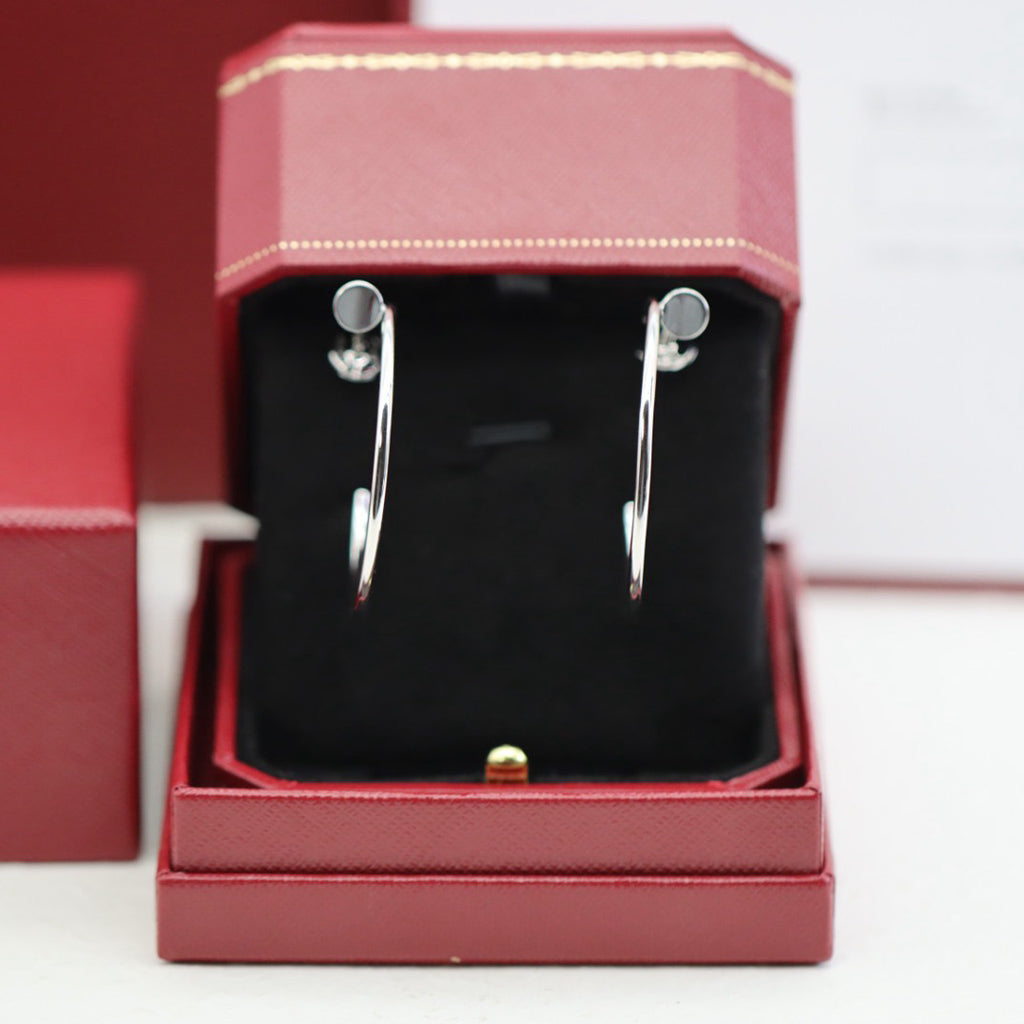 [⭐JeweliWhal]JUSTE HALF DIAMOND LARGE EARRINGS