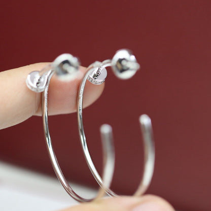 [⭐JeweliWhal]JUSTE HALF DIAMOND LARGE EARRINGS
