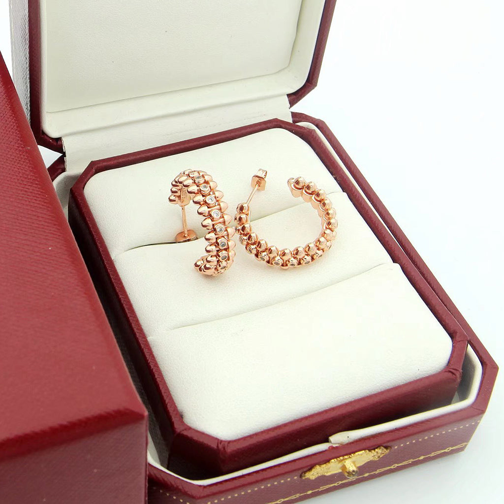 [⭐JeweliWhal]CLASH FULL DIAMOND MEDIUM EARRINGS