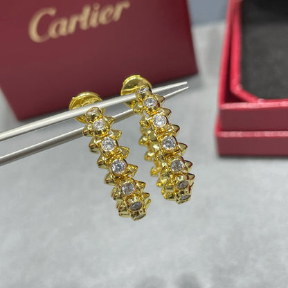 [⭐JeweliWhal]CLASH FULL DIAMOND MEDIUM EARRINGS