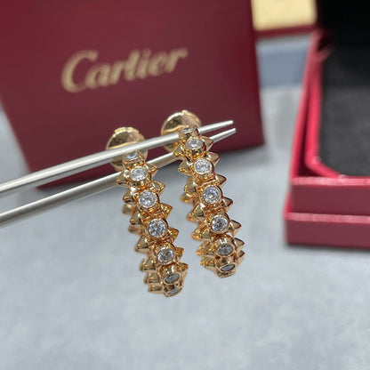 [⭐JeweliWhal]CLASH FULL DIAMOND MEDIUM EARRINGS